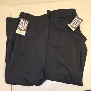 2 Pairs Of Red Kap Cooling Work Pant TPM2BK2 Black 36x30 NWT
